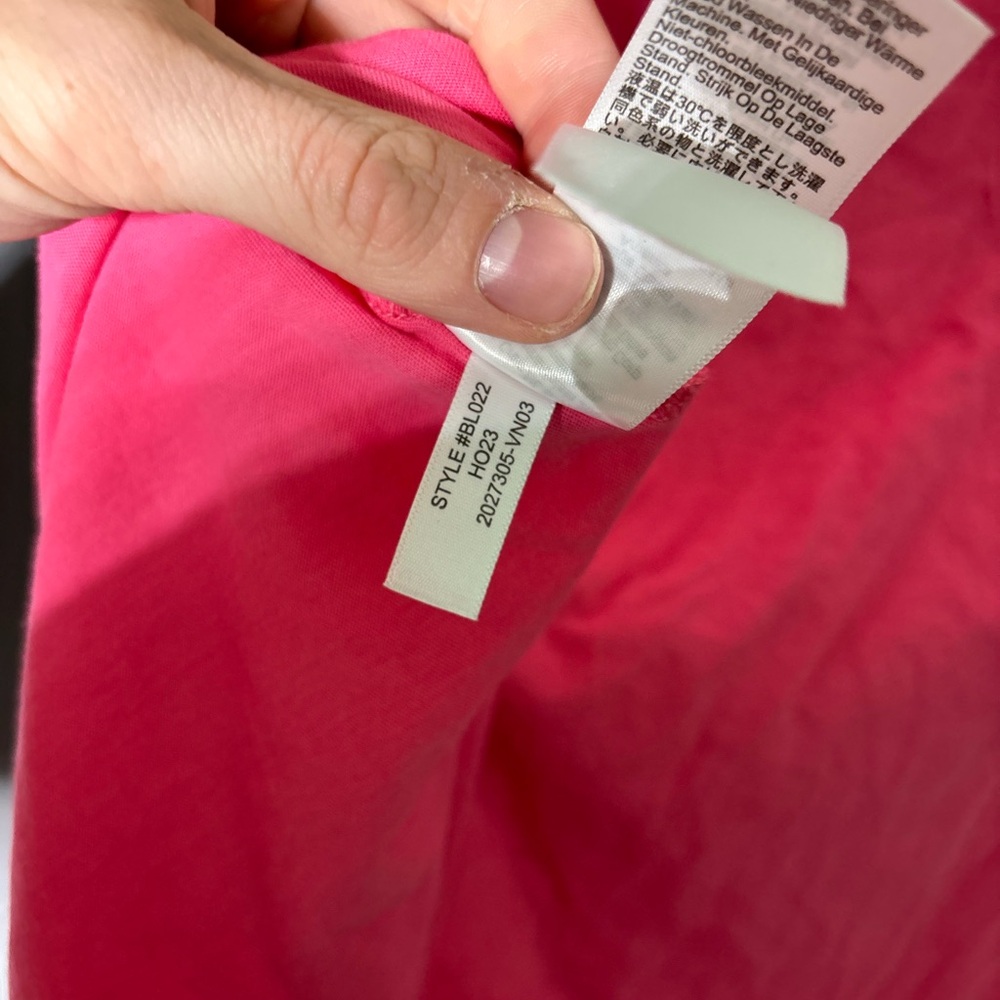 J.Crew Tissue Turtleneck Lightweight Long Sleeve Top in Pink Size XL - Picture 6 of 6